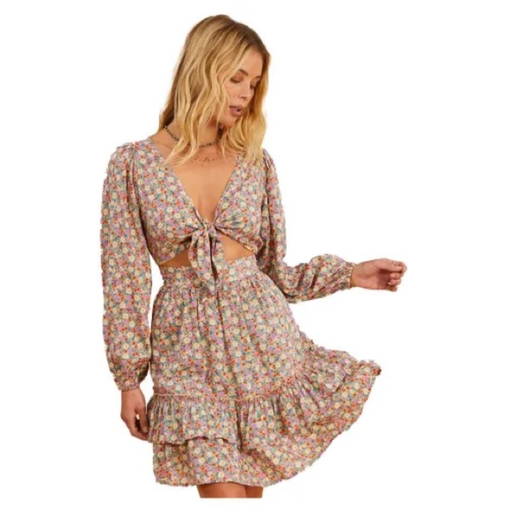 Billabong x the salty blonde ditsy dress
